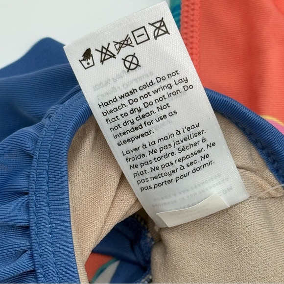 Tea Collection Girls Rash Guard Baby Swim Set 12-18 Mo Butterfly Orange Blue NWT - Picture 5 of 11